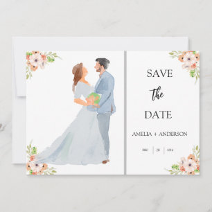 Floral Photo Changeable   Save The Date