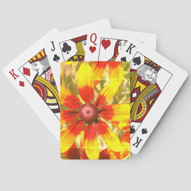 Floral Photo  Classic Playing Cards (Back)