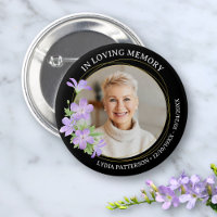 Floral Photo Elegant Memorial Sympathy Funeral