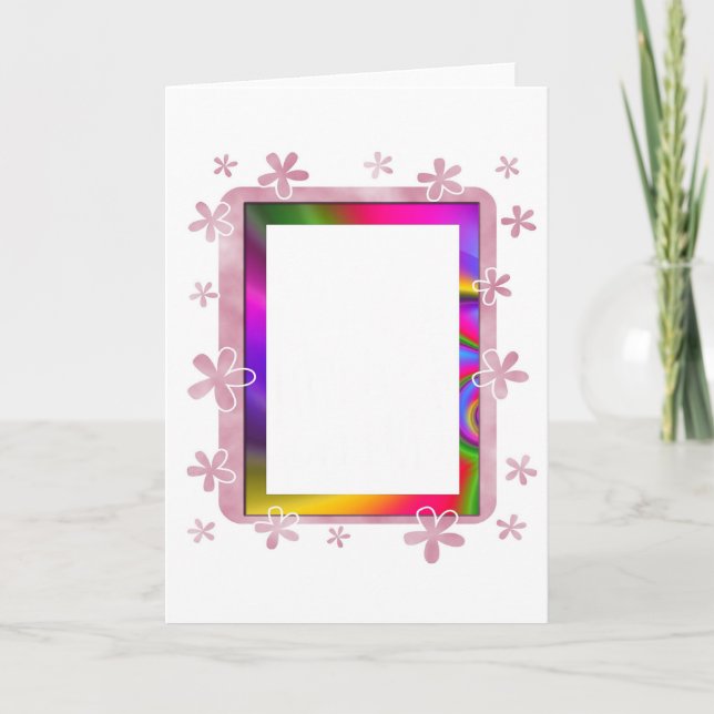 FLORAL PHOTO FRAME CARD (Front)