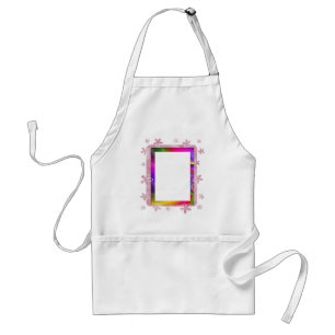 FLORAL PHOTO FRAME STANDARD APRON