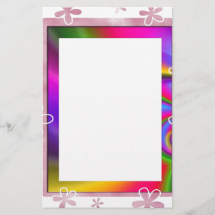 FLORAL PHOTO FRAME STATIONERY