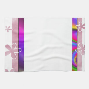 FLORAL PHOTO FRAME TEA TOWEL