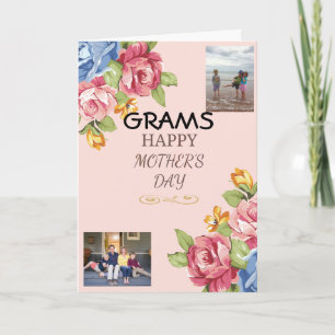 Floral Photo Mother's Day Love Card