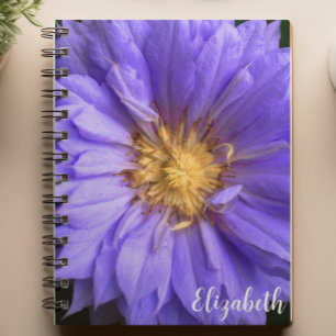 Floral Photography Elegant Purple Flower Custom Notebook