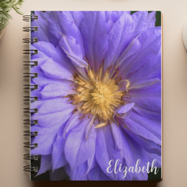 Floral Photography Elegant Purple Flower Custom Notebook (Creator Uploaded)