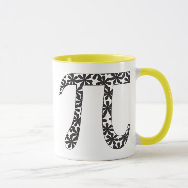 Floral Pi Mug (Right)