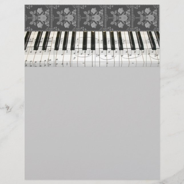 Floral Piano Keyboard (Front)