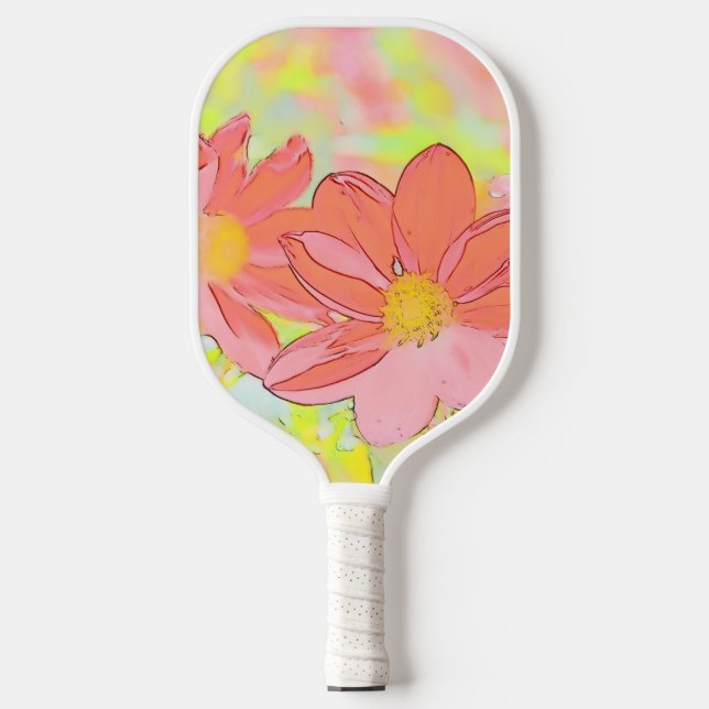 Floral Pickleball Paddle (Front)