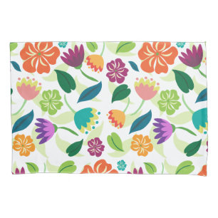 Floral pillowcase