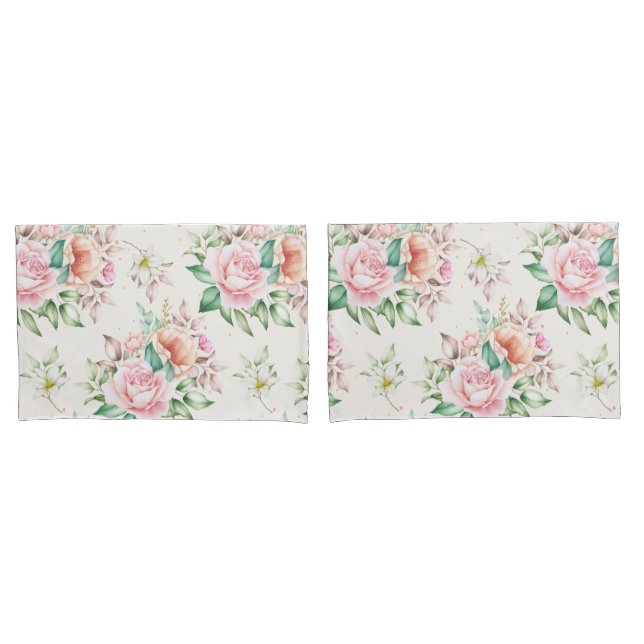 Floral Pillowcase (Front-Set)