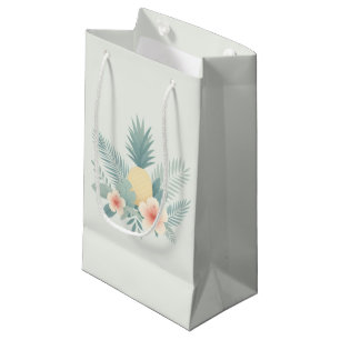 Floral Pineapple & Hawaiian Small Gift Bag
