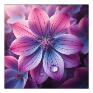 Floral Pink and Purple Lilac Photo Print