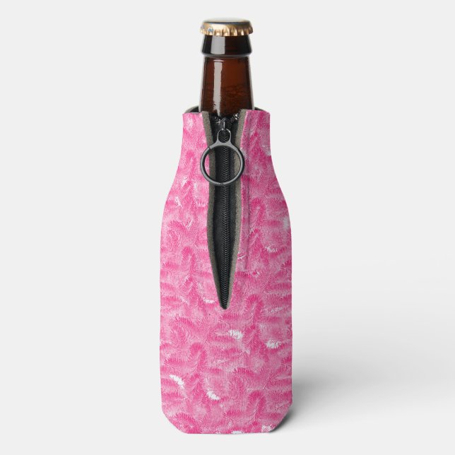 Floral Pink Bottle Cooler (Bottle Back)