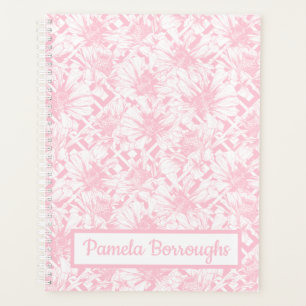 Floral Pink Daisy Shabby Chic Vintage Flowers Planner