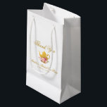 Floral Pink Gold Bridal Shower Tea Party Small Gift Bag<br><div class="desc">Floral Pink Gold Bridal Shower Tea Party Gift Bag</div>
