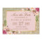 Floral Pink Gold Glitter Wedding Save the Date