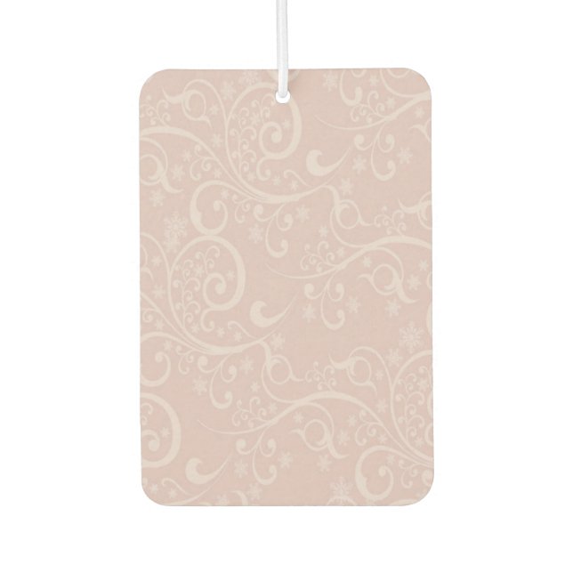 Floral Pink Heart Air Freshener (Front)