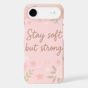 Floral Pink Inspirational Quote – Stay Soft