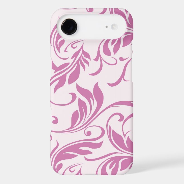 Floral Pink iPhone 4/4S Case-Mate Barely There Case (Back)