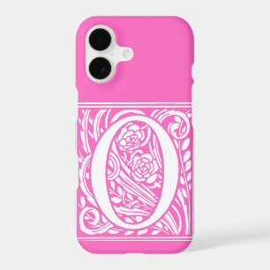 Floral Pink Letter O iPhone / iPad case