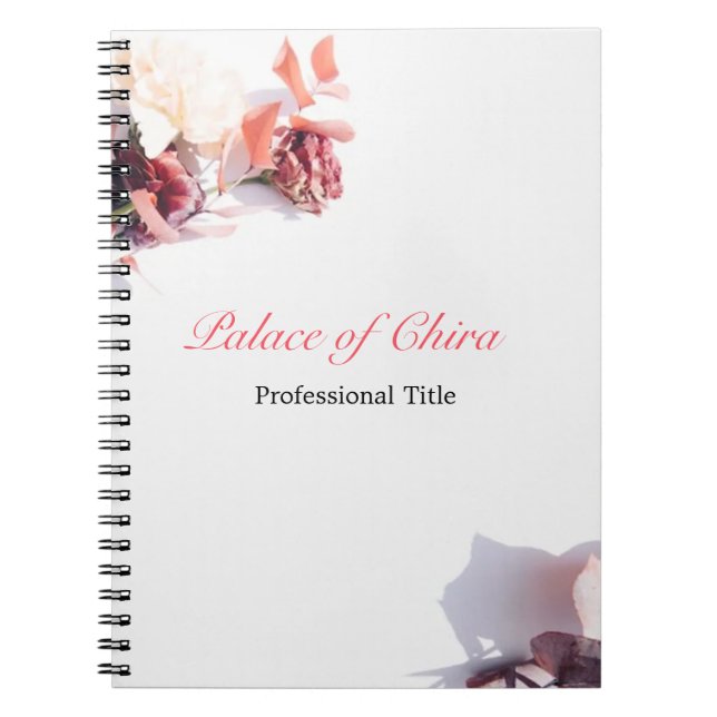 Floral Pink Notebook (Front)