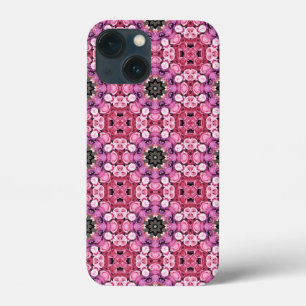 Floral pink pattern iPhone 13 mini case