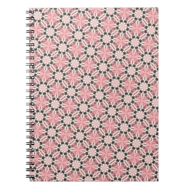 Floral pink pattern notebook (Front)
