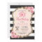 Floral Pink Peonies 90th Birthday Party Invitation