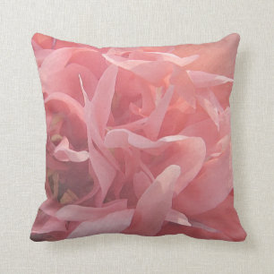 Floral Pink Poppy Flower Cushion
