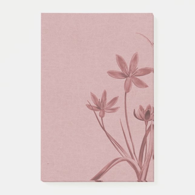 Floral pink post-it notes (Front)