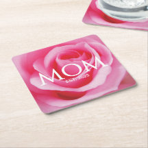 Floral Pink Rose New Mum Gift Mum Established