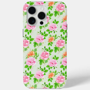 Floral Pink Roses Pattern-2367 iPhone 15 Pro Max Case