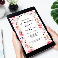 Floral Pink Roses Peonies Mother's day brunch