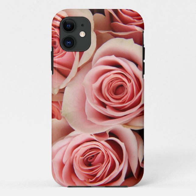 Floral, Pink Roses, Petals Smooth as Silk, iPhone5 Case-Mate iPhone Case (Back)