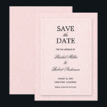 Floral Pink Save The Date<br><div class="desc">A white rose outline pattern on a pink (or any colour) background,  these save the date cards are perfect for your wedding or any other occasion. If you like thicker paper,  use the Matte paper or for a shimmery look,  the Pearl Shimmer paper. MATCHING items in our store.</div>