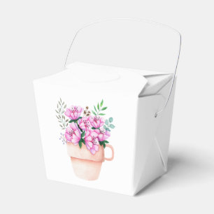 Floral Pink Teacup Spring Tea Party Bridal Shower Favour Box