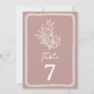 Floral Pink Wedding Invitation