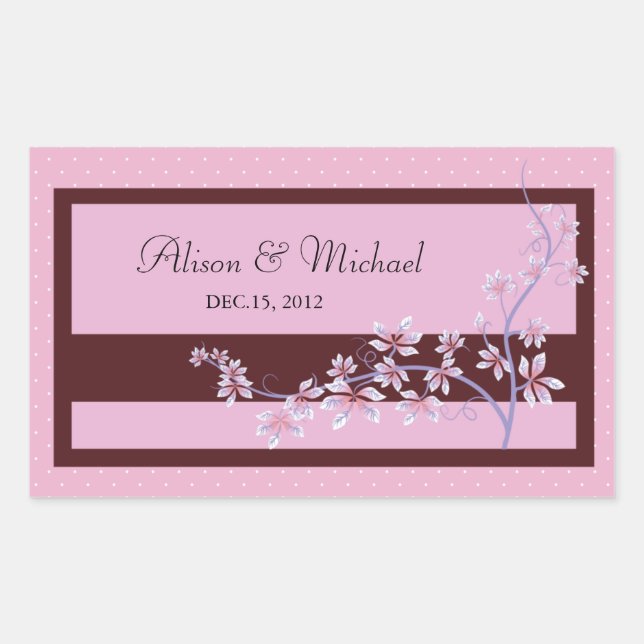 Floral Pink -Wedding Seal (Front)