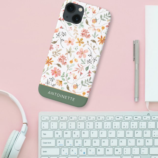Floral Pink Wildflower Case-Mate iPhone Case (Creator Uploaded)