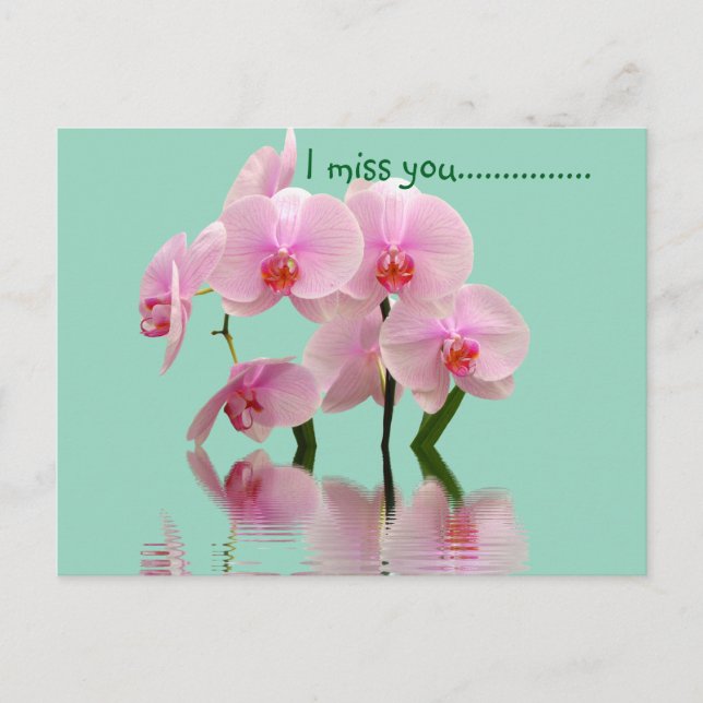 Floral pinkie  postcard (Front)