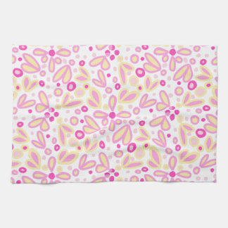 Floral Pinks Tea Towel