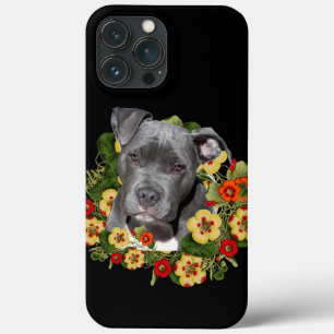 Floral pitbull mom  iPhone 13 pro max case