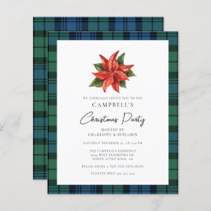 Floral Plaid Campbell Tartan Christmas Party