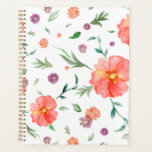 Floral Planner – Christmas Gift for Teacher Mom<br><div class="desc">Surprise a nature-loving mom this Christmas with the Pastel Watercolor Floral Planner. Soft pastel flowers in delicate watercolor grace the cover, offering a serene feel. Inside, undated monthly and weekly layouts include holiday checklist pages and room for notes, making it perfect for busy teacher-moms. This elegant planner blends functionality with...</div>