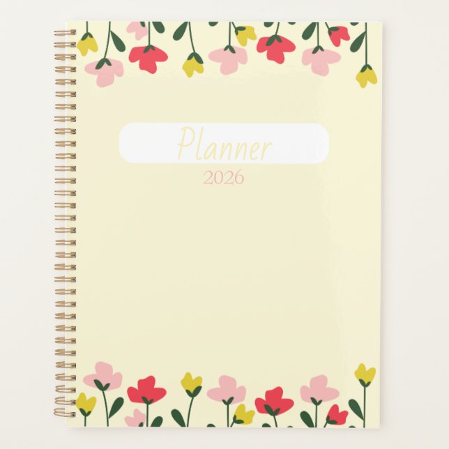 Floral Planner – Elegant Flower-Themed (Front)