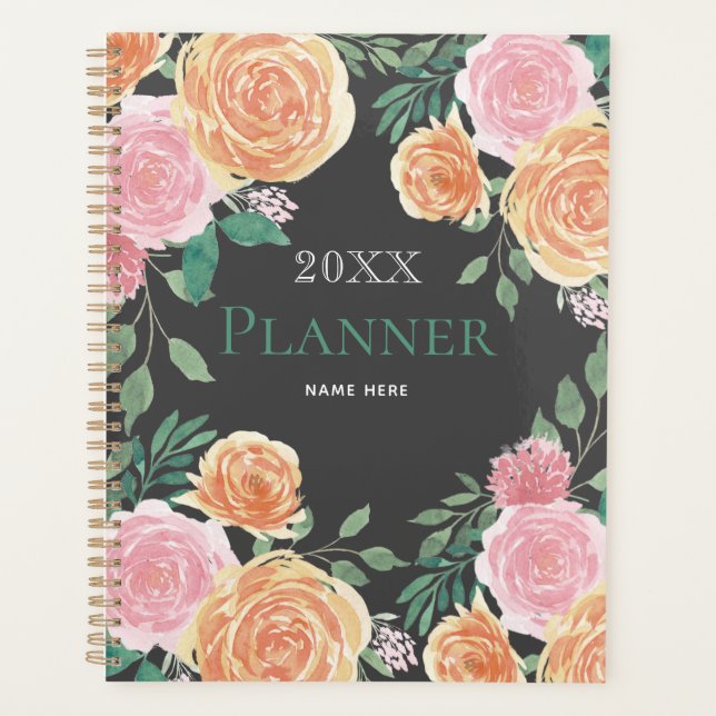 Floral Planner Notebook (Front)