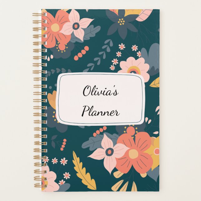 Floral Planner - Personalised (Front)