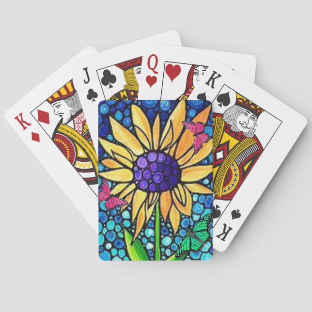 Floral Playing Card Deck (Back)