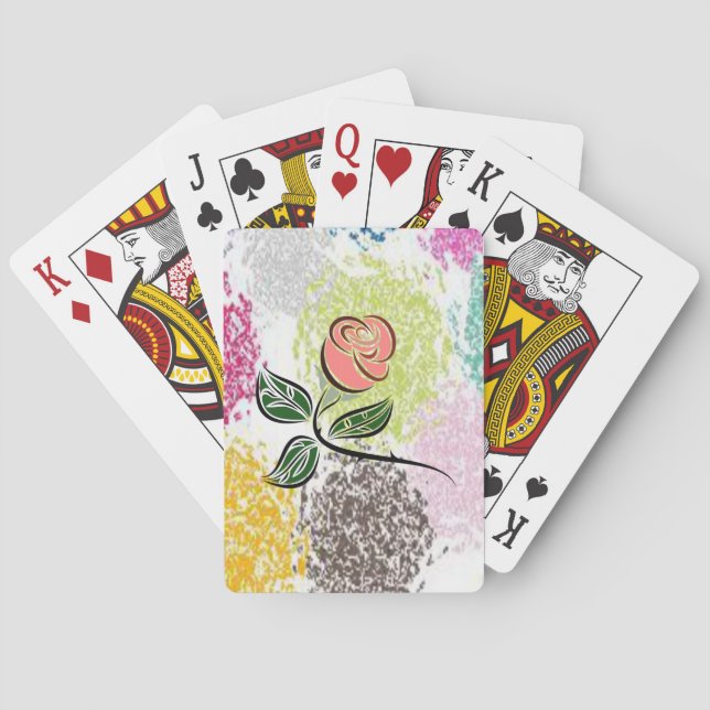 Floral Playing Card Deck (Back)